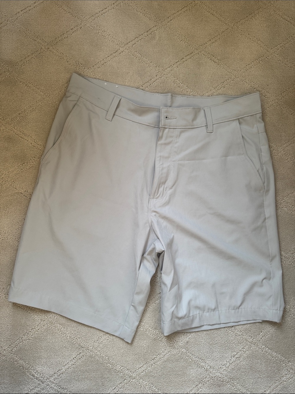 Men's Casual Performance Shorts - Light Gray